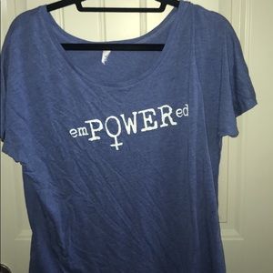 Blue Empowered T Shirt